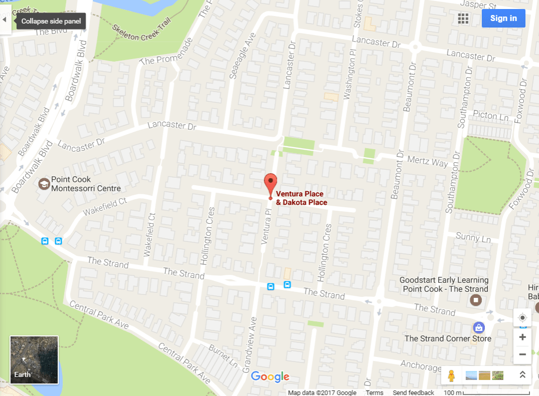 Location of 22 April 2017 Garden renewal workshop